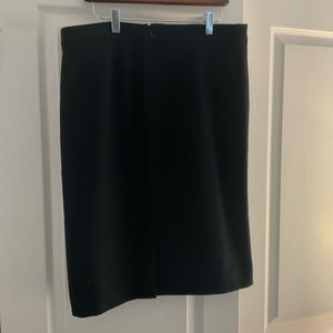 J Crew Black Wool Pencil Skirt